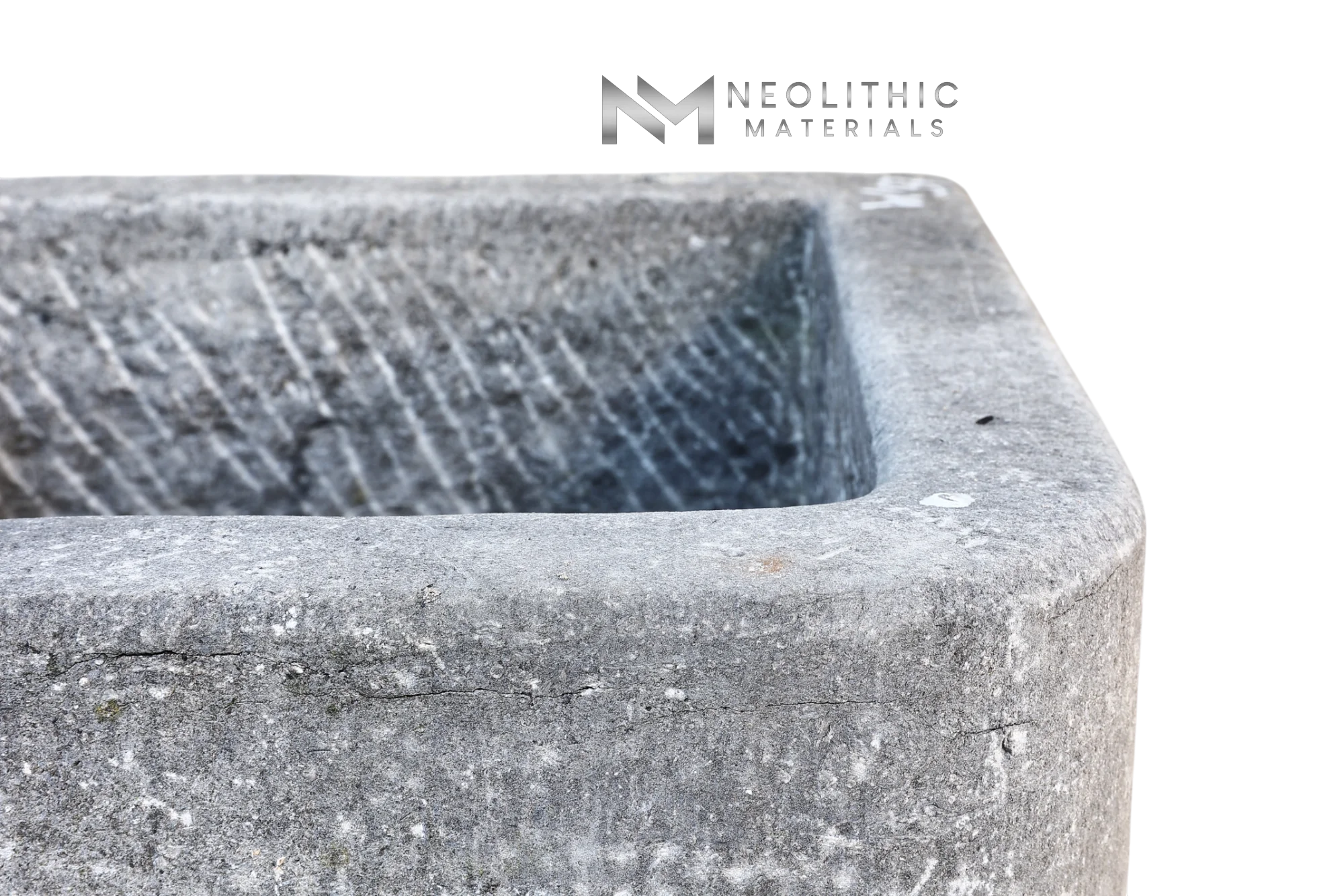Antique Belgian Bluestone Trough Sink - Image 5